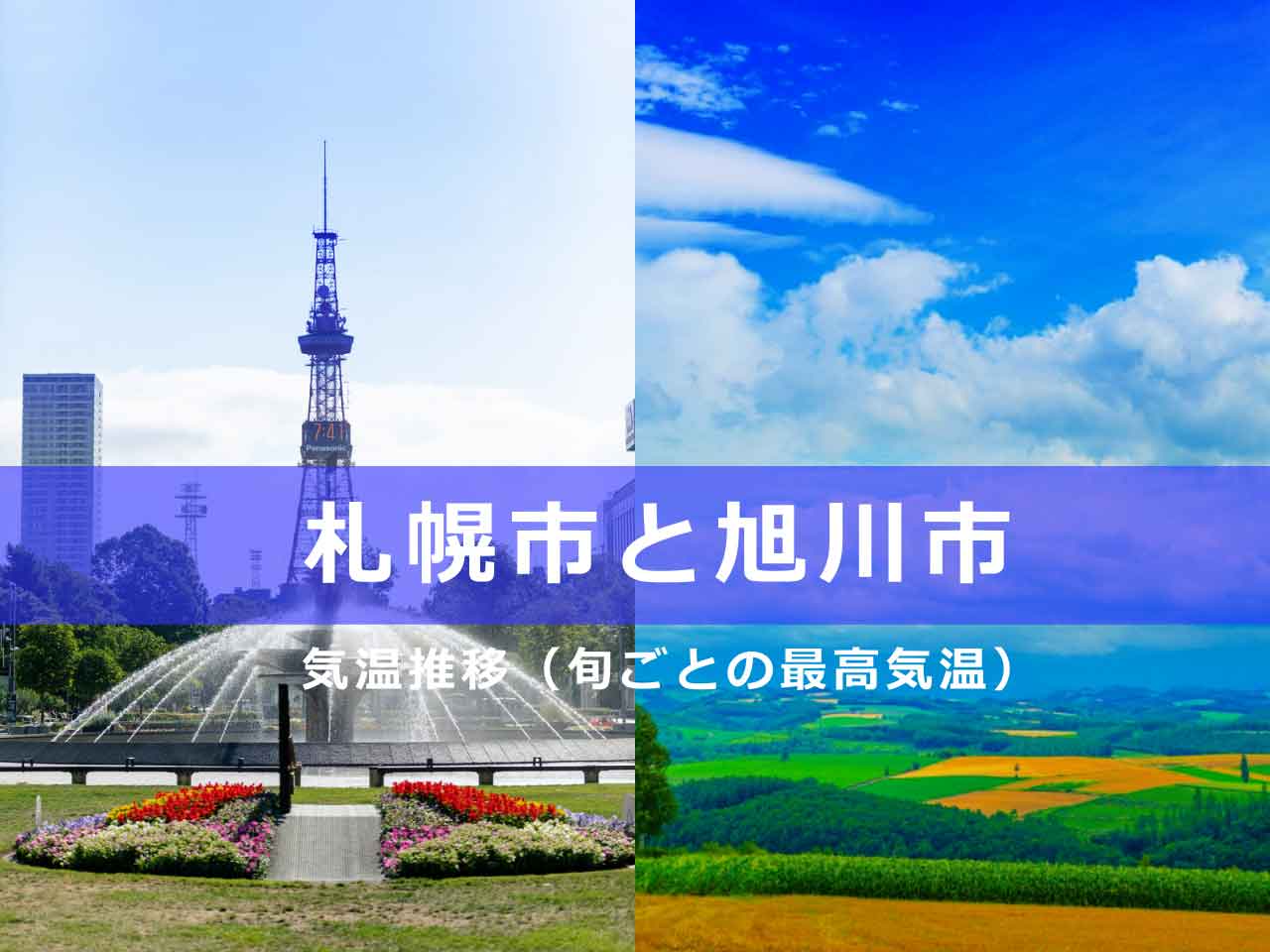 札幌市と旭川市の気温