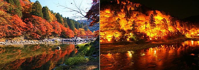 香嵐渓の紅葉（愛知県）