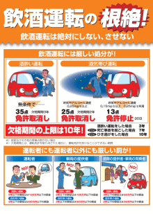 飲酒運転防止チラシ