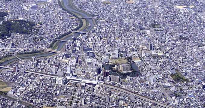福井市の都市風景