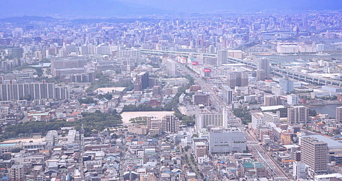 福岡市の都市風景