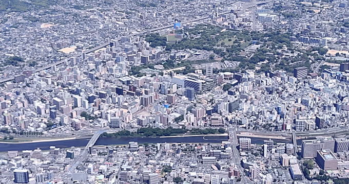 熊本市の街並み