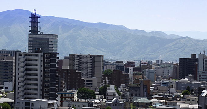 長野市の街並み