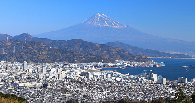 静岡市の街並み