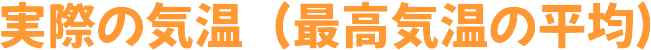 夏の気温（最高気温の平均）