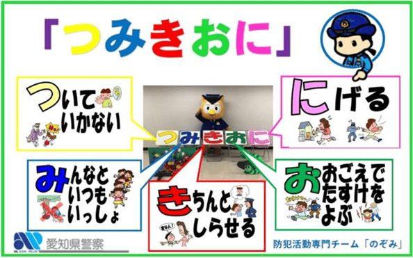 つみきおにの啓発イラスト