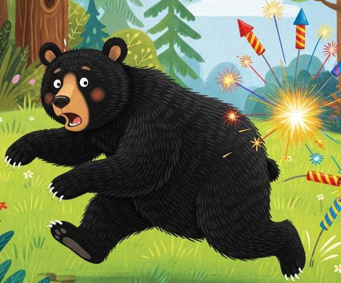 クマに爆竹の効果