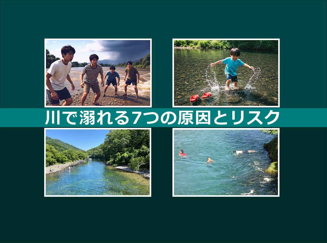 川での水難事故防止