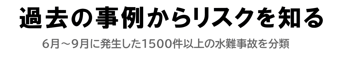 水難事故の防止 過去の水難事故事例