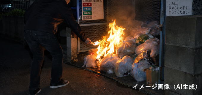 放火 放火による火災に警戒